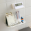2PCS Portable Bedside Storage Shelf Wall-Mounted Rack Foldable Hanging Kitchen Bathroom Holder,C 4