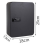 Key Cabinet with Combination Lock Wall-Mounted Storage Box Resettable Black Digital Security 10