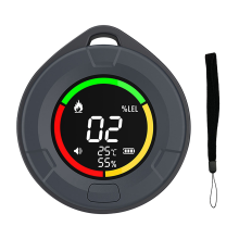 Detector de gases combustibles, alarma, monitor de temperatura y humedad de la calidad del aire doméstico