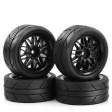 1/10 RC Drift Tires 65mm on Road Racing Car Wheels Tyres for TT01 TT02 XV01 XV02 PTG-2 ,Black