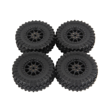 4 stuks 70 mm banden en velgen voor MN D90 D99S MN-90 MN91 MN98 MN99S C14 C24 C34 B14 B24 RC auto-upgradeonderdelen, zwart
