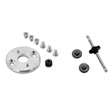 MN78 Transmission Gear Set Motor Pinion 370 Bracket for MN82 1/12 RC Car Upgrade Parts Silver