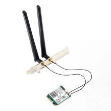 For BE200 WiFi 7 M.2 Card Bluetooth 5.4 BE200NGW 2.4G/5G/6GHz Wireless Adapter Network with Antennas(6Dbi)