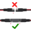 SAE Connector to Polarity Reverse Quick Disconnect Cable Plug Adapter for Solar Panel Battery Charger-5Pack 5