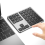 2.4G Bluetooth Number Pad Ultra-Thin Wireless Numpad USB Rechargeable Numeric Keypad for IOS Android Window Black 4