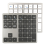 2.4G Bluetooth Number Pad Ultra-Thin Wireless Numpad USB Rechargeable Numeric Keypad for IOS Android Window Black 2