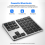 2.4G Bluetooth Number Pad Ultra-Thin Wireless Numpad USB Rechargeable Numeric Keypad for IOS Android Window Black 6