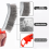 Wire Brushes Scratch Grill Brush Rust Removal Stainless Steel Bristles Tool with Plastic Handle 6