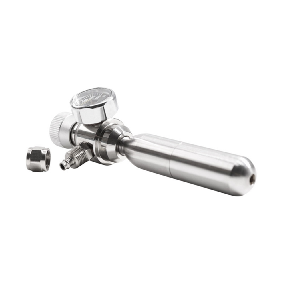Aquarium Co2 Regulator 2000Psi Pressure Gauge For 6Mm Suction Tube 3/8-24Unf 4853273242525