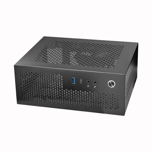 A09 HTPC Case per computer Mini ITX Gaming PC Chassis Desktop USB3.0 Tipo-C Casa Nero 1