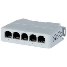 Extensor PoE de 5 puertos 10/100 Mbps, 1 entrada, 4 salidas, conmutador de red, repetidor, compatible con IEEE802.3af/at/bt para NVR PoE IPC, 1 unidad