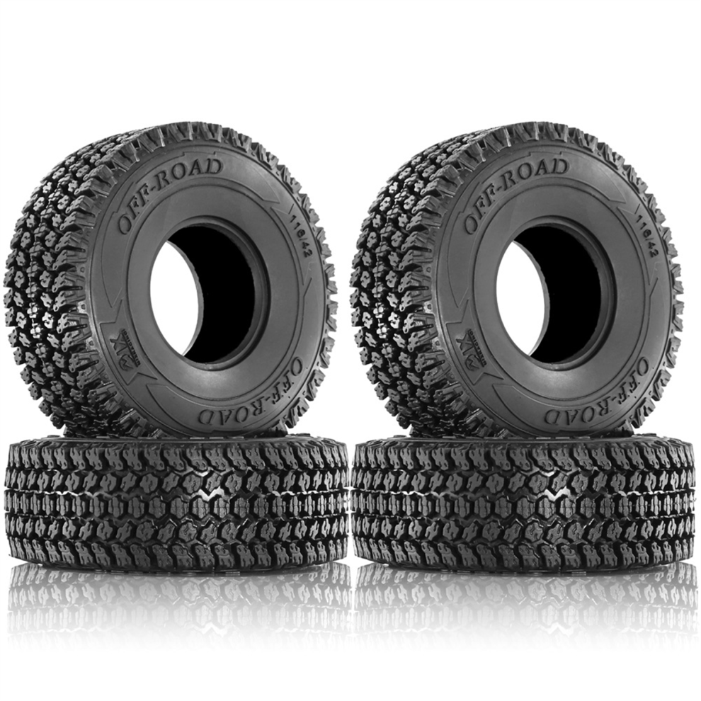 Tauoh 4Pcs 116Mm 1.9 Inch Rubber Tire Wheel Tyre For 1/10 Rc Crawler Car Axial Scx10 Ii Iii 90046 Trx4 D90 Redcat