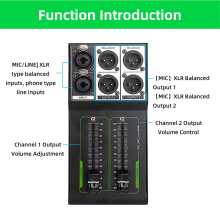 Passive Volume Controller No Noise Input and Output Sound Quality Lossless Mixer Adjustment
