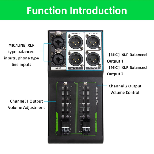 Passive Volume Controller No Noise Input and Output Sound Quality Lossless Mixer Adjustment