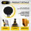 Tile Vibration Leveling Machine Vibrator Tool Adjustable Speed & Digital Display for 18V 20V Battery 6