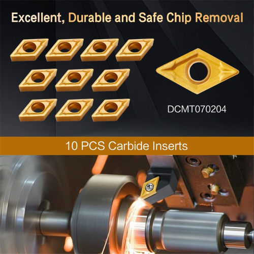 Indexable Lathe Turning Tools 14 Pcs Set 1/2 Inch for Boring Grooving Cutting Threading Carbide 2