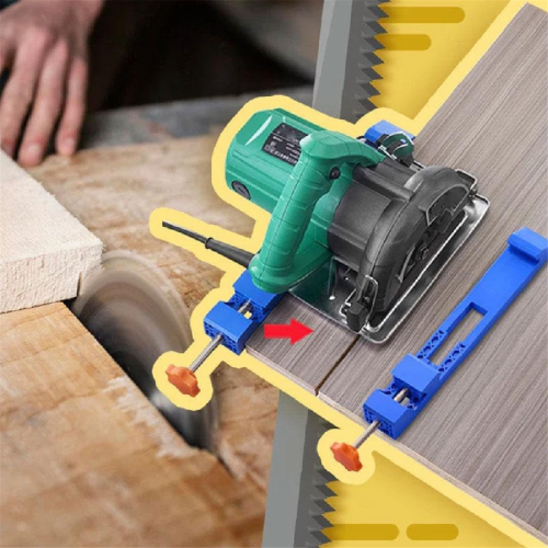 Adjustable Cutting Machine Base Guide,Electric Circular Saw Milling Positioning Clamp, Precision Wood Guide 1Set 2