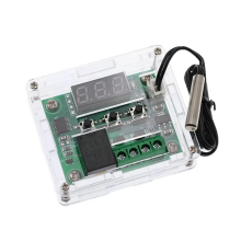 W1209 Digitale Thermostat-Steuerplatine ROT DC 12 V, -50 bis 100 , wasserdichte Sensorschalterplatte mit Gehäuse