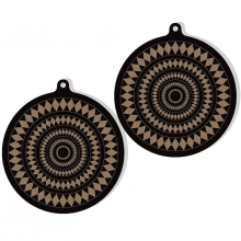 2 protectores de silicona termocrómica para placa de inducción, antideslizantes.