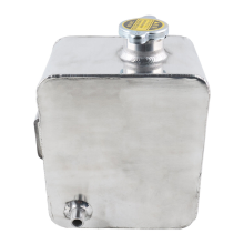 Auto Modifikation durchlässig Bubble Pot Aluminium 2,5 l Kühlmittel Kühler Wassertank Überlauf Expansion schwarz
