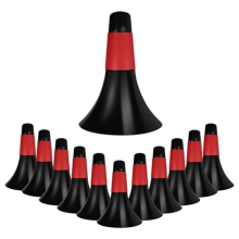 12 Stück Sport-Trainingshütchen, 22,9 cm, Agility-Kegel, Kunststoff, Skating-Marker für Kinder, Fußball, Basketball, Training, Rot