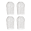 4 Pcs Gutter Fallrohr Wachen 3,5 Zoll Aluminium Blatt Filter Sieb Erweiterbar Protector 2