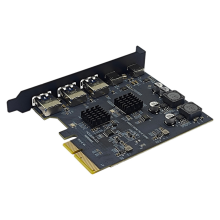 PCI Express X4 naar 2-poorts type C + 3-poorts USB3.2 Gen2 10Gbps-adapter ASM3142 VL822-chip PCIE USB-uitbreidingskaart