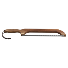 Bread Knife, Wooden Bow Knife for Homemade Bread,16.5inch Serrated Sourdough Cutter Fiddle Slicer