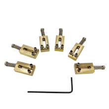 Electric Guitar Bridge Saddles Brass 10.5MM Tremolo Parts String Saddle Gold&Silver