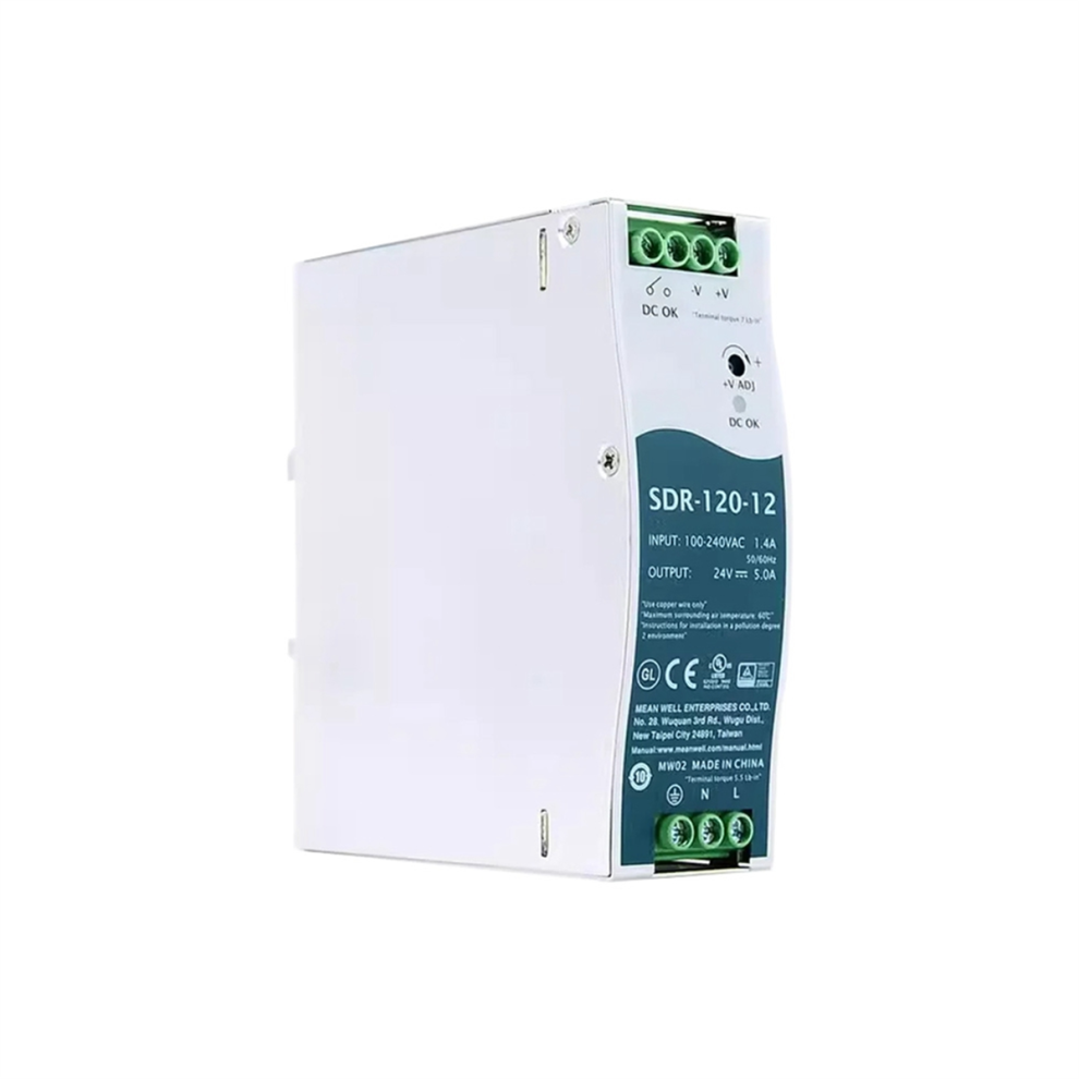 Sdr-120-12 Switching Power Supply 120W 12V 10A Single Output Industrial Din Rail With Pfc Functi 4852867421742