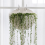 White Wall Planter Wall-Mounted Semi-Circular Fence with Drain and Hooks 7