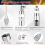 Grease Coupler Kit Tool Tip 28-Piece Quick Connect Fittings Complete Lube Accessories 7