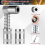 Grease Coupler Kit Tool Tip 28-Piece Quick Connect Fittings Complete Lube Accessories 5