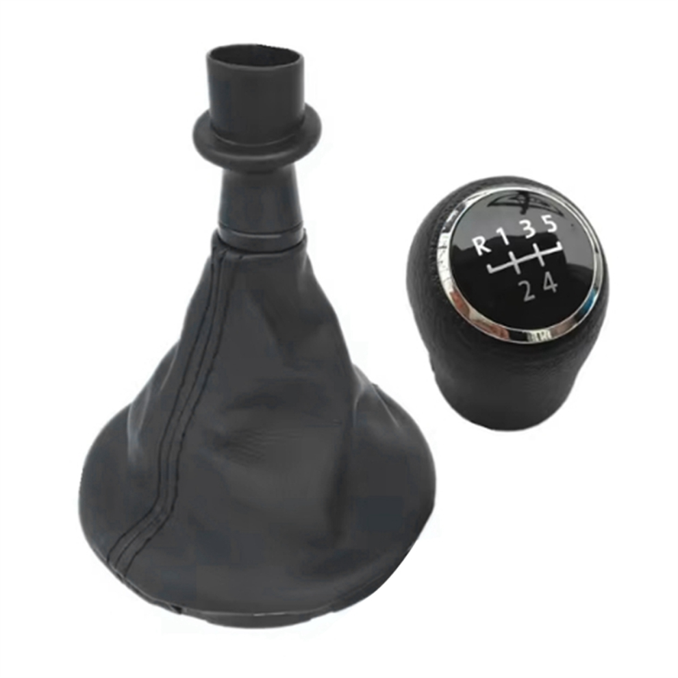 Car Gear Shift Knob 5 Speed Lever Stick Gaiter Boot Cover For Transport T5 T5.1 T6 2005-2015 Black 4852867430171
