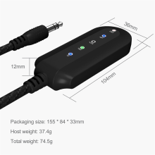 Draadloze audioadapter met Vocal Eliminator Bluetooth-ontvanger AUX voor karaoke, zangoefeningen en live-oefeningen