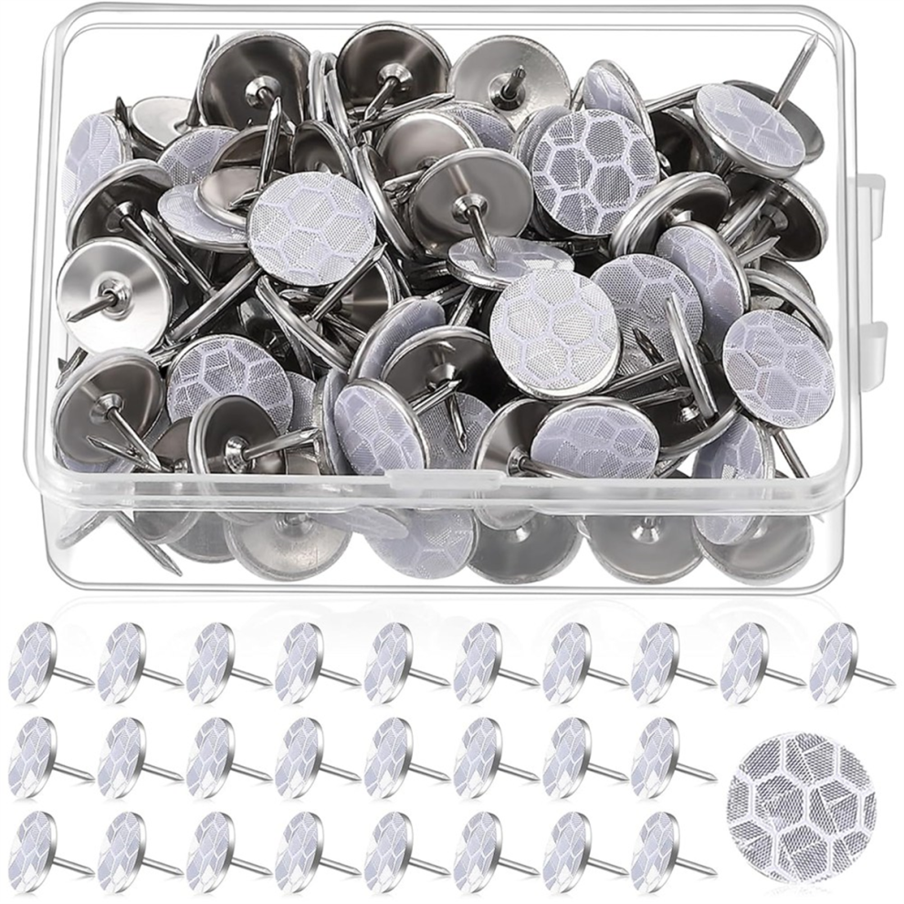 100Pcs Reflective Tacks Trail Marking Glow For Hiking Camping 4852867441320