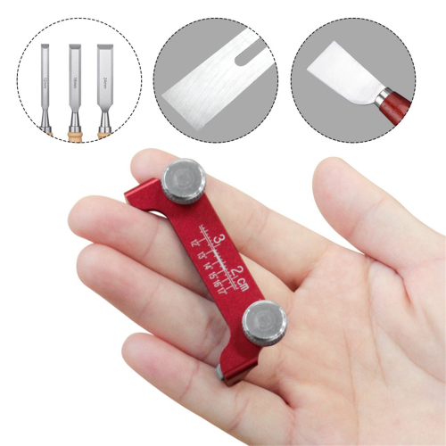 Fixed Angle Knife Sharpener Honing Guide Chisel Sharpening Holder for Woodworking Chisels and Planes with Scale 2