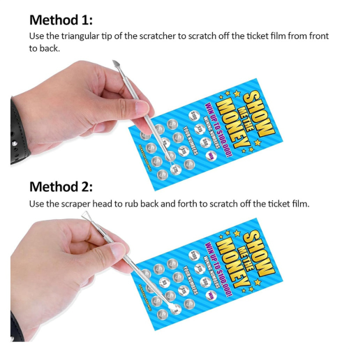 2pcs Lottery Ticket Tool,Metal Tool,Lottery Tool 2