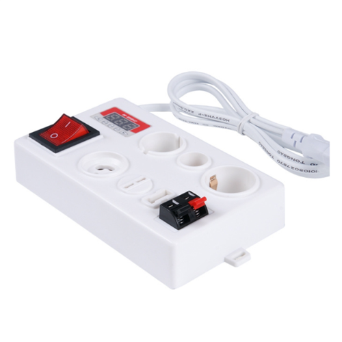 E27 B22 E14 Lamp Bulb Tester, LED Light Voltage Power Quick Test Box, Fast Testing with Display EU PLUG 2