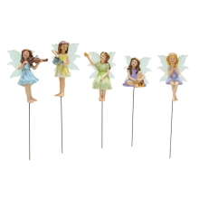 5 sztuk miniaturowych figurek wróżek z żywicy, ozdoba do doniczki z motywem wróżek, świecąca w ciemności, skrzydło ogrodowe