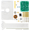 DIY Electromagnetic Swing Experimental Electronic Kit Supply with LED Flashing Sensing 2