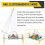 DIY Electromagnetic Swing Experimental Electronic Kit Supply with LED Flashing Sensing 5
