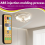 10pcs Wireless Switches, 3-Speed Timing Remote Control, for E27 Ceiling Fan Light, 1-4h Control 3