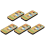 10pcs Wireless Switches, 3-Speed Timing Remote Control, for E27 Ceiling Fan Light, 1-4h Control 4