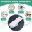 Universal Ceiling Fan Remote Control Kit 40W 6-Speed Timing Function Replacement for DC Fans & Lights 7