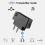 AK3046E Pro Wireless Bluetooth 5.0 Adapter for Airplane, with HD/LL/Adaptive Transmitter , Headphones 5