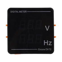 Voltímetro digital mejorado, panel de frecuencia, comprobador de voltaje HZ, CA 50-500 V, 10-99,9 Hz, pantalla de dígitos rojos