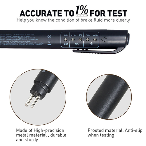 2PCS Accurate Oil Quality Check Pen Universal Brake Fluid Tester Car Liquid Digital Testing Tool 2