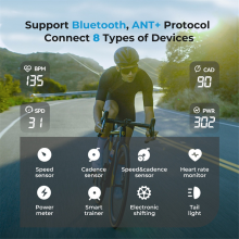 Navegador inteligente CC600, odómetro inalámbrico, velocímetro para bicicleta, WIFI automático, ANT+, ordenador para bicicleta