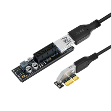 Cable elevador PCIE de velocidad completa USB 3.0 PCI Express X1 a tarjeta adaptadora de extensión con módulo de alimentación para PC